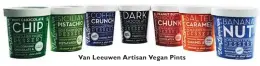  ??  ?? Van Leeuwen Artisan Vegan Pints