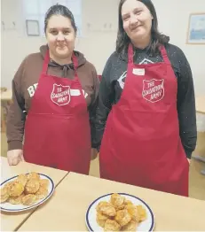  ?? ?? Kat and Carrieanne took part in The Salvation Army’s Victory Programme.