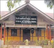  ?? HT FILE ?? A Foreigners Tribunals in Assam’s Goalpara. More than 1,000 people have been put in detention camps which work out of six jails in Assam after they were declared as foreigners.