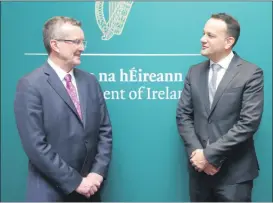  ?? ?? IFA President Tim Cullinan and Tanaiste Leo Varadkar.