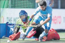  ?? HI ?? ■ Manpreet Singh was the only Indian player to beat Australian goalkeeper Tyler Lovell in shootout.