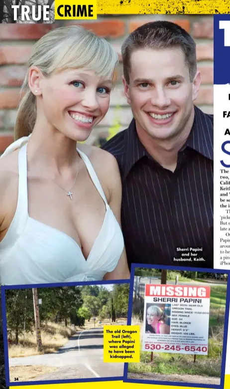  ?? ?? Sherri Papini and her husband, Keith.