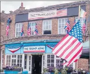  ??  ?? HONOUR: ‘Trump Arms’ in west London