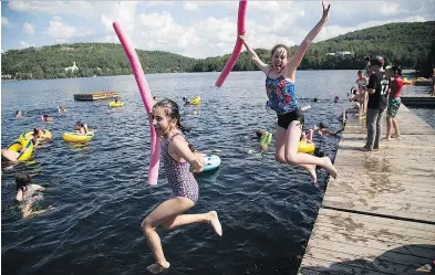  ?? TRISH CHIASSON PHOTOGRAPH­Y, COURTESY OF CAMP KINNERET-BILUIM ?? Water activities are a source of joy and exhilarati­on at camp, and offer respite from the heat of summer.