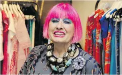  ?? — GETTY IMAGES FILES ?? ‘Colour makes me happy,’ fashion designer Zandra Rhodes says. ‘You can always paint it or change it if you decide it isn’t right.’