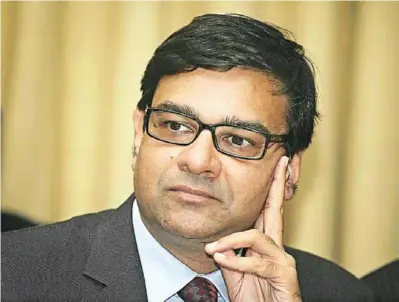  ??  ?? RBI Governor Urjit Patel