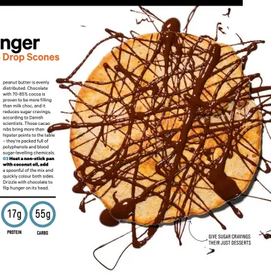  ??  ?? GIVE SUGAR CRAVINGS THEIR JUST DESSERTS