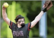  ?? CATHERINE AVALONE — REGISTER ?? Cheshire pitcher Abby Abramson threw a no-hitter in Saturday’s SCC championsh­ip game.