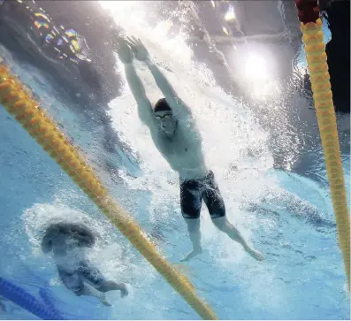  ?? PICTURE: REUTERS ?? FAST: Adam Peaty was at his dominant best in the 100m beast-stroke heats at the Fina World Championsh­ips in Budapest, Hungary yesterday.