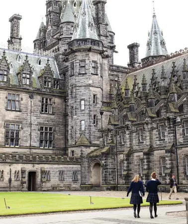  ??  ?? In firing line: Private schools such as Fettes College in Edinburgh will be hit by Budget