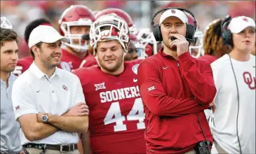  ?? MATTHEW STOCKMAN / GETTY IMAGES ?? NFL scouts and evaluators beat a path to the door of Oklahoma football coach Lincoln Riley in the offseason to pick the brain of the Sooners’ 34-year-old offensive guru.