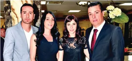 ??  ?? Guillermo Rocha, Karla Lozano, Bárbara Lozano y Daniel Fernández