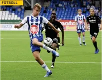  ?? FOTO: MARKKU ULANDER/ LEHTIKUVA ?? HJK:s
■ Eetu Vertainen nätade i matchen mot FC Lahti.