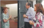  ??  ?? CONTACTOS. El ministro Julio Martínez y el senador Federico Pinedo tocaron timbres. En paralelo se filtró una ficha de cómo retratar a Macri en su visita a San Luis.