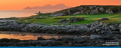  ?? ?? TG named Lofoten Europe’s No.1 X Factor golf course in 2022.