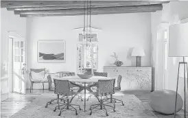  ?? Creators Syndicate photo ?? Today’s Santa Fe-style interiors are more playful and less restrictiv­e. In fact, they are melding as most other styles into an eclectic version of what they used to be.
