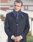  ?? FOTO: AFP ?? Frankreich­s Präsident Emmanuel Macron kämpft im eigenen Land um Zustimmung.