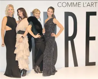  ?? JIMMY HAMELIN ?? MODEL MOMENT Leading ladies Myriam Normand, Marie-Josée Rivard, Tania Dupont and Isabelle Chevalier show off good fash and fab at the annual MMFA Museum Ball.