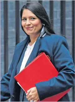  ?? Picture: PA ?? LONG WAY TO GO: Minister Priti Patel has made progress
