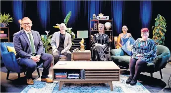  ?? ?? New show Host of The Big Scottish Book Club on TV Damian Barr with guests James Robertson, Sarah Perry, Mara Menzies and Louise Welsh