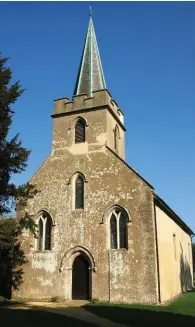  ??  ?? St. Nicholas Church, Steventon, where Jane’s father was rector for 40 years.