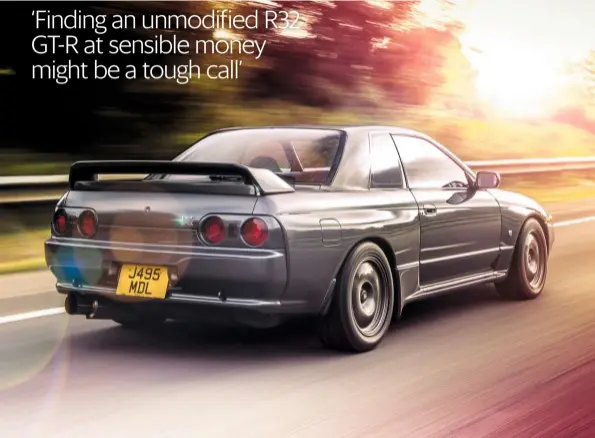  ??  ?? ‘Finding an unmodified R32 GT-R at sensible money might be a tough call’