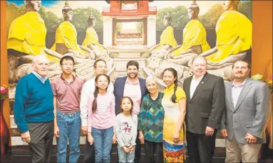  ?? De Kine Photo LLC ?? Lan Chi’s Vietnamese Restaurant in Middletown recently celebrated five years in business. Middlesex Chamber President Larry McHugh, Middlesex Chamber Chairman Rick Morin and Middlesex Chamber Vice Chairman Jay Polke joined Middletown Mayor Dan Drew to...