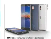  ??  ?? 3.1 tiene una pantalla de 5.2 pulgadas.