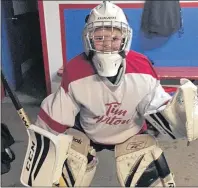  ?? SUBMITTED PHOTO ?? Rylan MacLean, 7, is a goaltender for the Novice A Morell Mustangs.