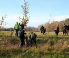  ?? FISP ?? In 2019 werden massa’s bomen geplant langs de Edegemse beek.FOTO