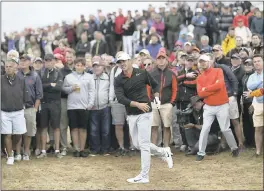  ?? PETER MORRISON — ASSOCIATED PRESS ?? Brooks Koepka didn’t find too much trouble in his opening round of 65 at Royal Birkdale despite not playing competitiv­e golf since his U.S. Open triumph last month.