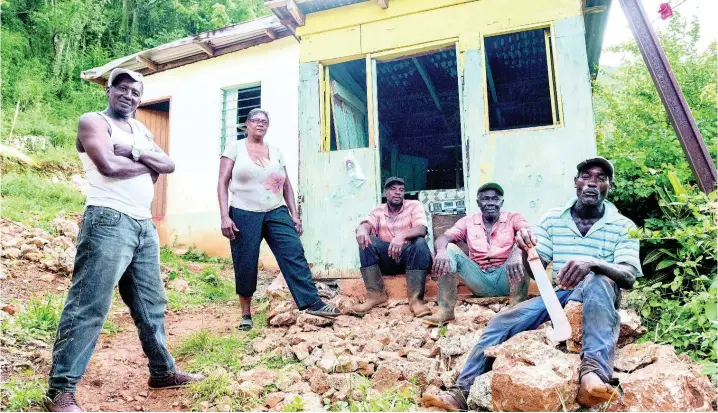  ?? GLADSTONE TAYLOR ?? Residents of Comfort Hall, Trelawny, are adamant that they will not allow bauxite mining in the Cockpit Country.