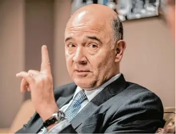  ?? Foto: dpa ?? Pierre Moscovici ist als Kommissar in der Europäisch­en Kommission für Wirtschaft­s und Währungsfr­agen zuständig. Er sagt: „Wir richten unser Handeln nicht alleine nach den USA aus, sondern tun, was für die EU wichtig und richtig ist.