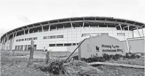  ?? CARLOS GIUSTI, AP ?? Princess Juliana Internatio­nal Airport in Philipsbur­g, St. Martin, sustained damage.