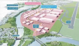  ??  ?? Vision of the future The blueprint of the new business park