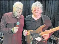  ?? SUBMITTED PHOTO ?? Gary Chipman, right, and Dino Dunsford present the season finale of their summer ceilidhs on Wednesday, Aug. 31.