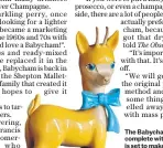  ?? ?? The Babycham deer, complete with blue bow, is set to make comeback