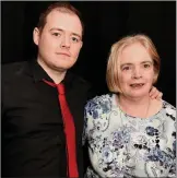  ??  ?? Darragh Crowley pictured with his mum Mary.