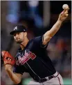  ?? JESS RAPFOGEL — AP, FILE ?? Former Braves starting pitcher Kyle Muller throws to the Nationals during the first inning at Nationals Park on Sept. 27in Washington.