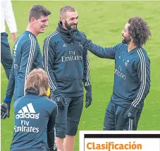  ??  ?? MERENGUES. El Real Madrid entrenó ayer de cara al juego de mañana ante Valencia.