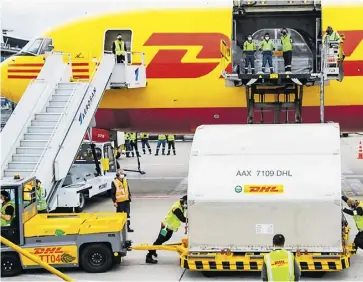  ?? Cortesía ?? Las vacunas llegaron al aeropuerto El Dorado de la ciudad de Bogotá.