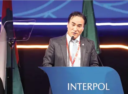  ?? FOTO AFP ?? Kim Jong-yang, nuevo presidente de Interpol, estuvo al frente de la organizaci­ón de forma provisiona­l desde la salida de Meng Hongwei en octubre.