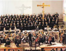  ?? FOTO: PR/JOACHIM DEMPE ?? Der Oratorienc­hor Wangen führt Händels Messias auf – einmal in Wangen, einmal in Lindenberg.