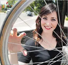  ?? CLIFFORD SKARSTEDT/EXAMINER FILE PHOTO ?? Megan Murphy’s documentar­y film Murphy's Law, about her journey through Ireland her father’s 10-speed bike, will be screened in September in Keene.