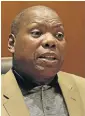  ??  ?? ‘SENSITIVE’: ANC treasurerg­eneral Zweli Mkhize
