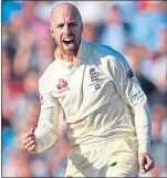  ??  ?? England spinner Jack Leach