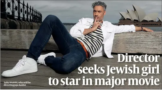  ?? PHOTO: GETTY IMAGES JoJo Rabbit ?? Taika Waititi, who will be directing