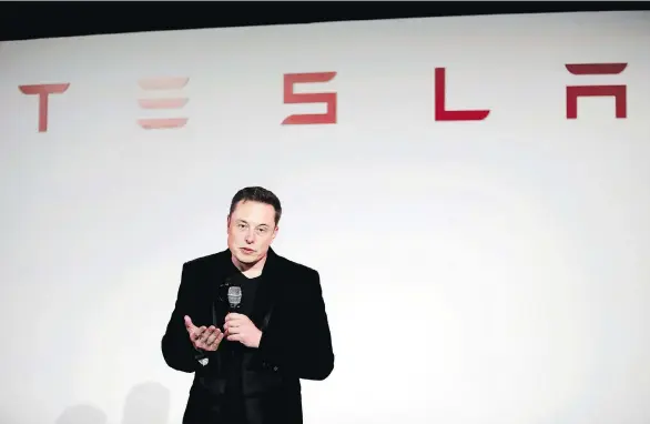  ?? MARCIO JOSE SANCHEZ/AP FILES ?? Tesla CEO Elon Musk is confrontin­g more roadblocks in reaching his ambitious goal to mass-manufactur­e electric vehicles. Many top executives have left the firm in the past year. “Our future success depends upon our ability to attract and retain...