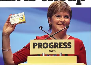  ??  ?? All mouth: But Nicola Sturgeon has failed to back her words with action