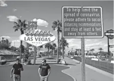  ??  ?? Recent tourists prefer to visit Vegas via highway, according to airport and convention authority data released Aug. 27.